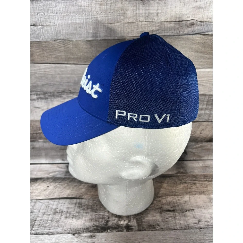 Titleist‎ Tour Sport Mesh Fitted Golf Hat - Blue Size Sm/Med